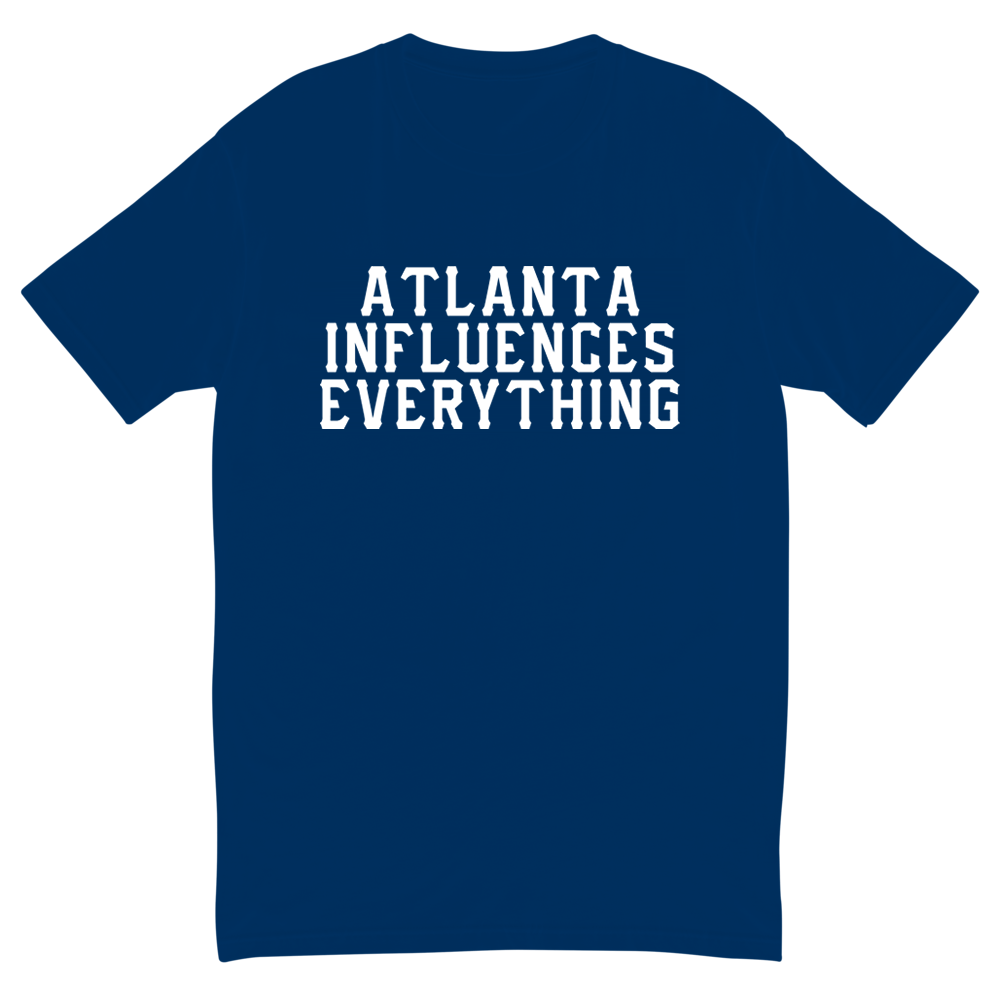 Bem Joiner says "Atlanta Influences Everything" Tee (Navy Blue/White)