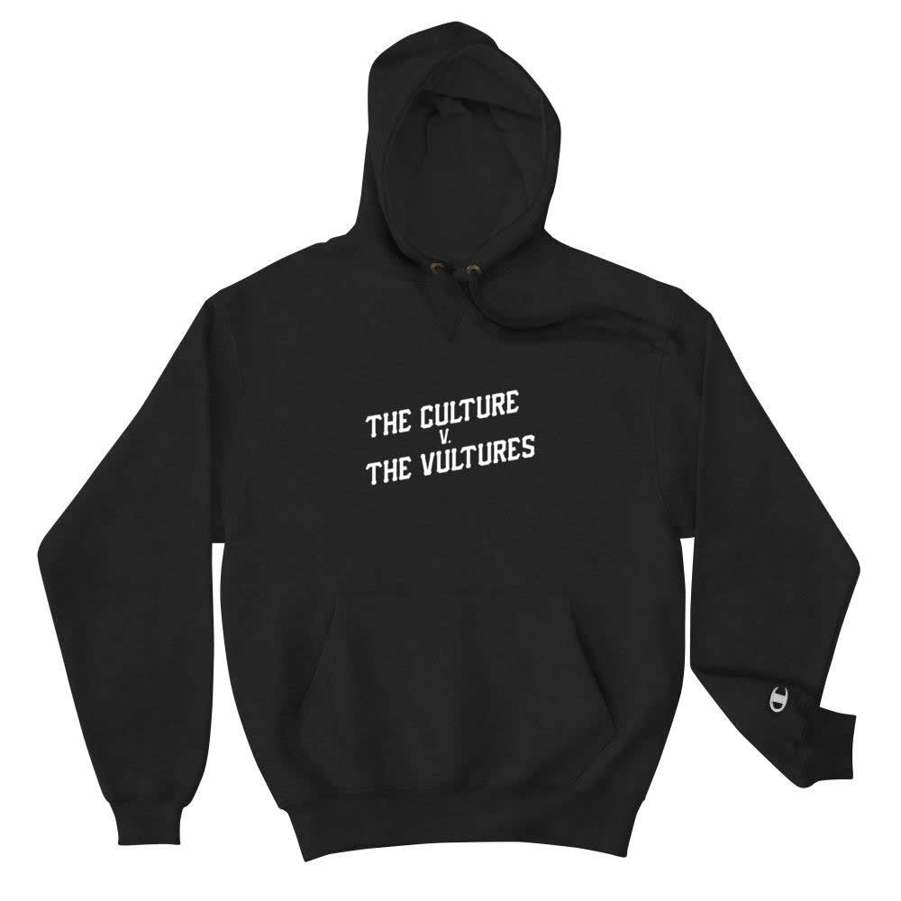 "The Culture v. The Vultures" Hoodie (Black/White)