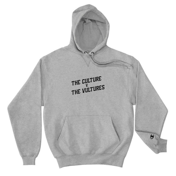 "The Culture v. The Vultures" Hoodie (Grey/Black)