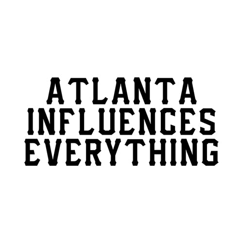 Bem Joiner says "Atlanta Influences Everything" Cropped Hoodie (Black/White)